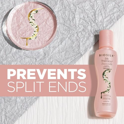 Biosilk Irresistible Collection Silk Therapy Leavein Treatment For All Hair Types Jasmine & Honey Scent Sulfate Paraben & Cruelty 5.64 Oz