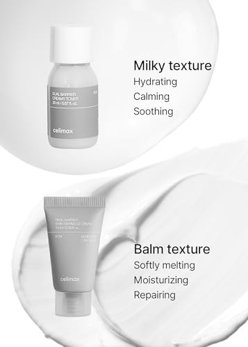 Celimax Dual Barrier Trial Kit Travel Size  Set With Creamy Toner & Skin Wearable Cream Travel Size Minisized  Set Ceramides Peptide