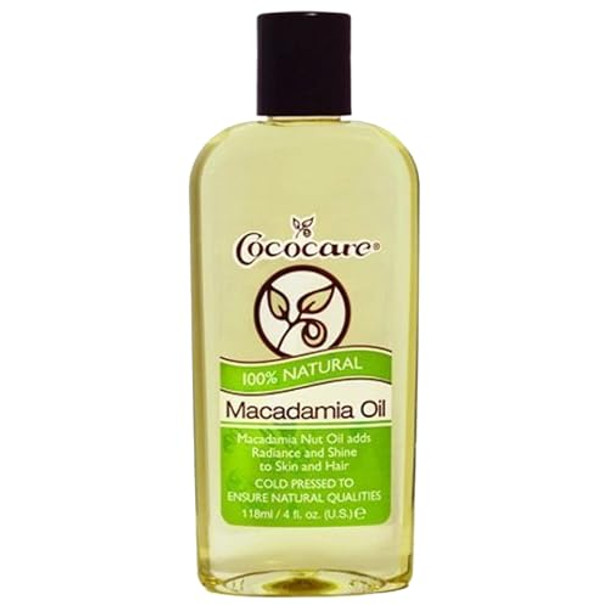 Cococare 100% Natural Macadamia Oil Deep Moisture For Hair & Skin Lightweight & Fastabsorbing 4 Oz