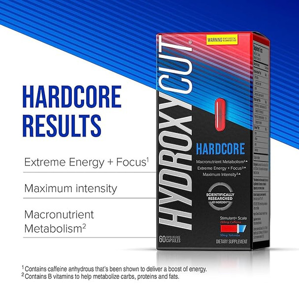 Hydroxycut Hardcore Weight Loss Capsules 60 Ea