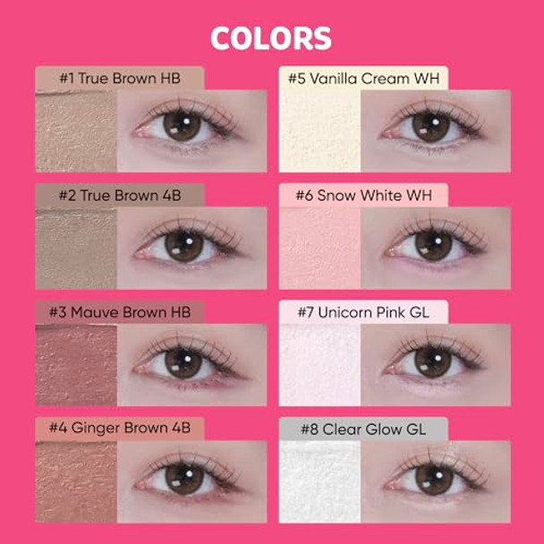 Colorgram Sketch Sculpt Pencil 08 Claer Glow Glitter Multiuse Facial Drawing Pencil For Eyeliner Overlip Browbone & Eyewhole Makeup Longlasting Smudgeproof Includes Builtin Sharpener