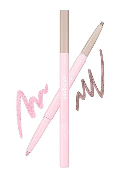Colorgram 06 Cool Pink Under Eye Highlighter Stick + Shade Reforming Brush Liner 70% Brown Bundle