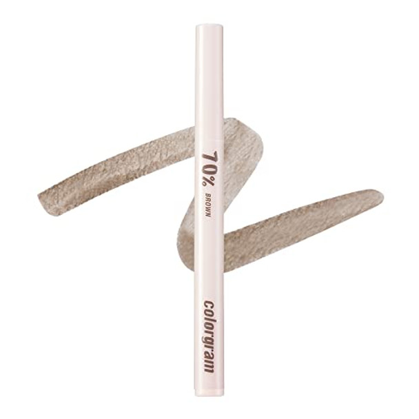 Colorgram 06 Cool Pink Under Eye Highlighter Stick + Shade Reforming Brush Liner 70% Brown Bundle