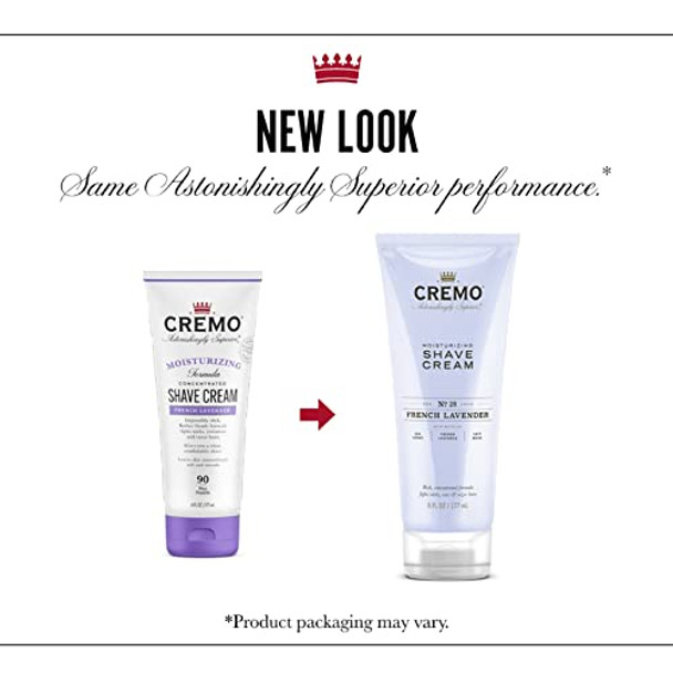 Cremo French Lavender Moisturizing Shave Cream Astonishingly Superior Ultraslick Shaving Cream For Women Fights Nicks Cuts And Razor Burn 6 Fl Oz (Pack Of 2)