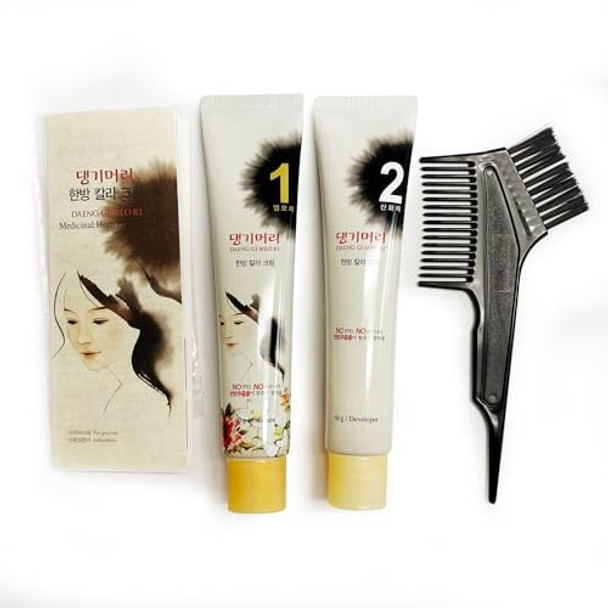 Daeng Gi Meo Ri Korean Herbal Hair Dye Color Cream Natural Brownppd Gray Coverage Hair Protection Highkeratin Formula 5 Oz