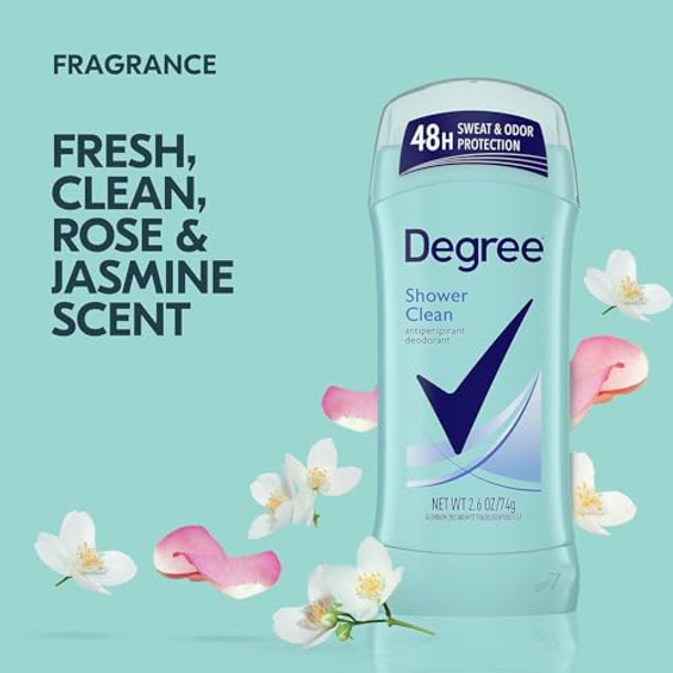 Degree Deod Inv Sld Shwer Size 2.6Z Degree Women'S Shower Clean Body Responsive Invisible Antiperspirant & Deo