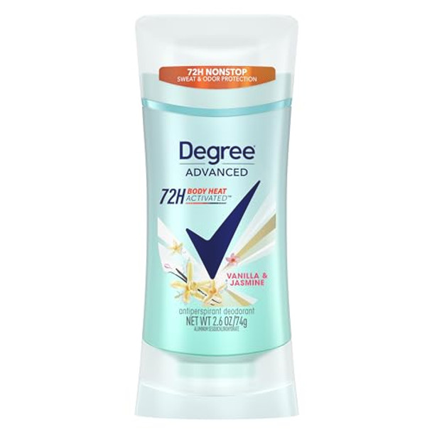 Degree Women'S 72Hour Sweat & Odor Control Antiperspirant Deodorant Bundle With Vanilla & Jasmine And Lavender & Waterlily Scents 2.6 Oz Each
