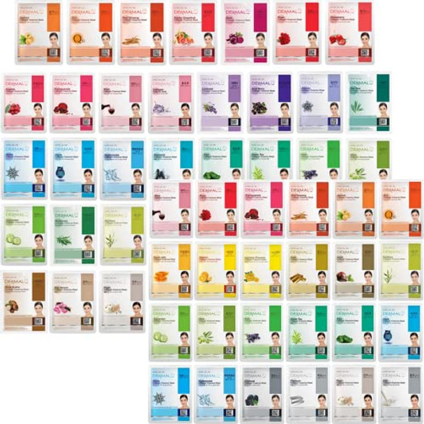 Dermal 39 + 24 Combo Pack Collagen Essence Full Face Facial Mask Sheet