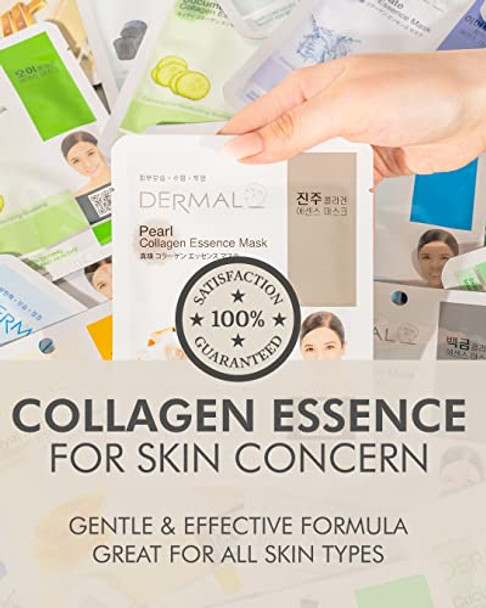 Dermal 39 + 24 Combo Pack Collagen Essence Full Face Facial Mask Sheet