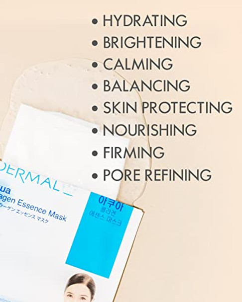 Dermal 39 + 24 Combo Pack Collagen Essence Full Face Facial Mask Sheet