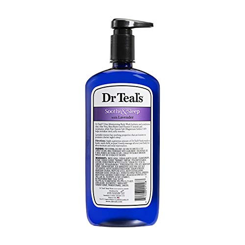 Dr. Teal'S Lavender Body Wash  Set (2 Pack 24Oz Ea.) Soothe & Sleep Lavender With Essential Oils Blended With Pure Epsom Salt Ease Aches & Pains Alleviate Daily Stress At Home