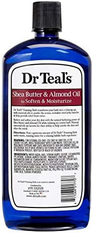 Dr. Teals Foaming Bath Variety  Set (2 Pack 34Oz Ea) Shea Butter & Almond Oil Melatonin Sleep Bath Essential Oils Blended With Pure Epsom Salt Eases Achy Muscles & Relieves Stress