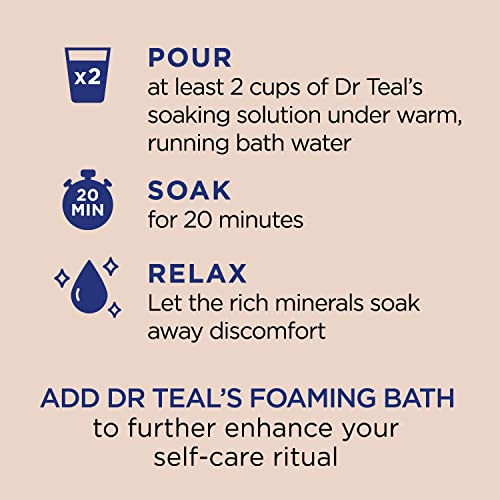 Dr Teal'S Epsom Salt Magnesium Soak Soften & Moisturize With Shea Butter & Almond Oil 3 Lbs