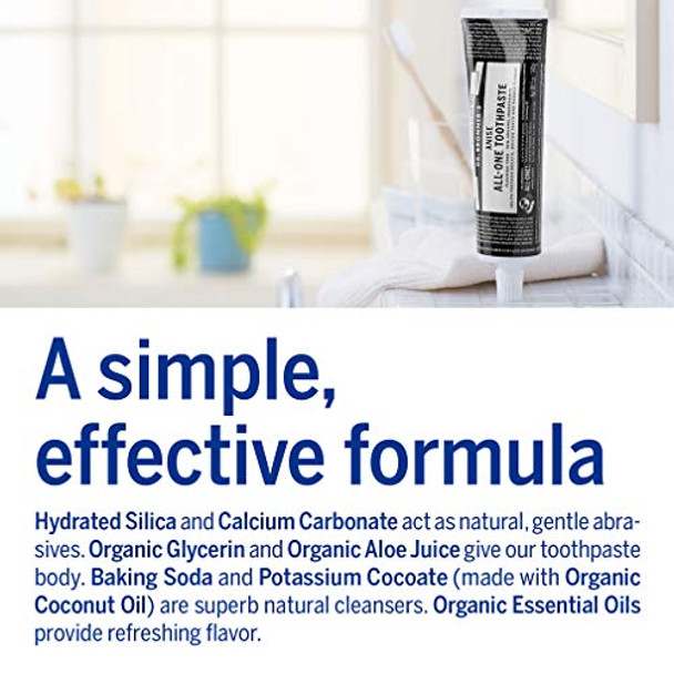 Dr. Bronner’S Allone Toothpaste 3Pack Variety (Peppermint Cinnamon Anise 5Oz Each) 70% Organic Ingredients Sls  Toothpaste Fluoride  Natural Vegan Gentle For Sensitive Teeth Dr. Bronner’S Allone Toothpaste 3Pack Variety (Peppermint Cinnamon Anise 5Oz Each) 70% Organic Ingredients Sls  Toothpaste Fluoride  Natural Vegan Gentle For Sensitive Teeth