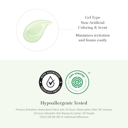 Dr.Althea Green Relief Amino Gel Cleanser Lightweight & Hydrating Makeup Remover Daily Face Wash With Hyaluronic Acid Korean Vegan Skincare For All Skin Types 3.38 Fl Oz