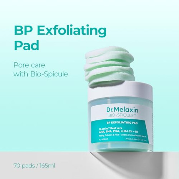 Dr.Melaxin Bp Pore Exfoliating Pad For Dead Skin & Blackheads Minimize Pores Prevent Breakouts Improve Skin Texture Korean Skincare 165Ml 70Pads.