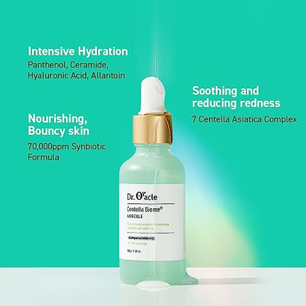 Dr.Oracle Centella Biome Cleanser And Ampoule Routine For Sensitivie Acneprone Irritated Skin
