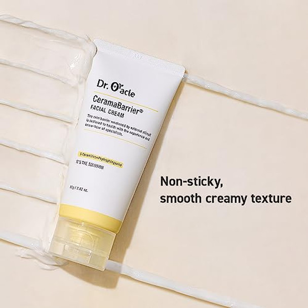 Dr.Oracle Ceramabarrier Facial Cream Ceramide Moisturizer Ceramide Moisturizer Cream Face Moisturizer For Dry Sensitive Skin (2.82 Oz) Dermatologist Tested