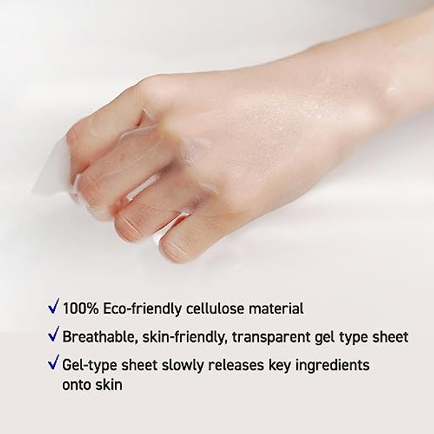 Dr.Oracle Hyaluronic Acid Recipe Moisturizing Blue Mask Calming Moisturizing Kbeauty Skin Care 8 Species Of Hyaluronic Acid 250 Ml (8.4 Fl. Oz.) 1 Box 10 Sheets