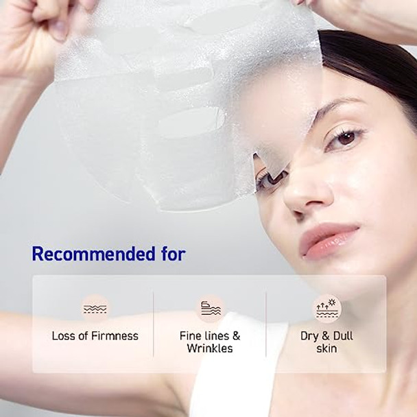 Dr.Oracle Hyaluronic Acid Recipe Moisturizing Blue Mask Calming Moisturizing Kbeauty Skin Care 8 Species Of Hyaluronic Acid 250 Ml (8.4 Fl. Oz.) 1 Box 10 Sheets