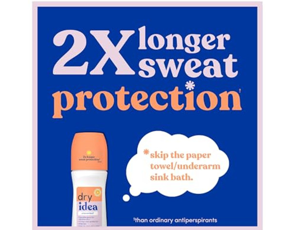 Dry Idea Antiperspirant Deodorant Rollon Unscented 3.25 Oz (Pack Of 12)
