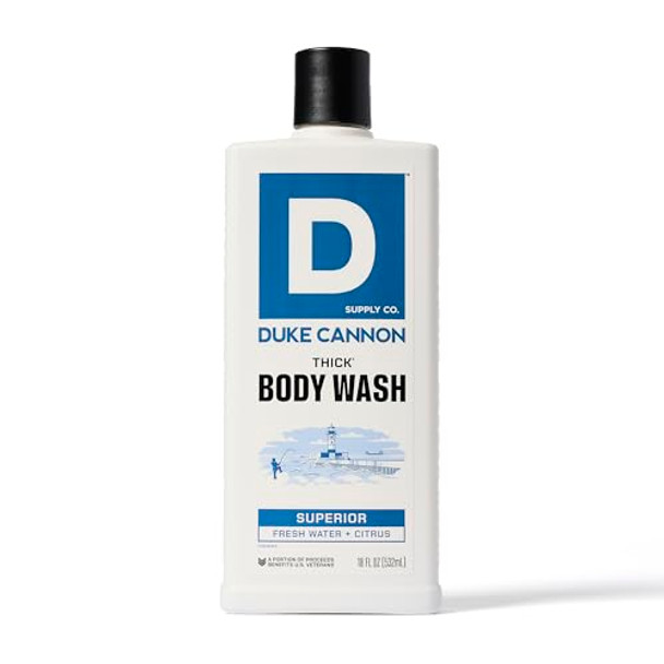 Duke Cannon Supply Co. Thick High Viscosity Body Wash 3X Thicker Plantbased Mineralenriched Body Wash For Men Mens Body Scrub Sawtooth Bourbon Midnight Swim & Superior