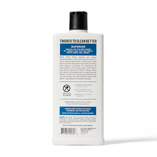 Duke Cannon Supply Co. Thick High Viscosity Body Wash 3X Thicker Plantbased Mineralenriched Body Wash For Men Mens Body Scrub Sawtooth Bourbon Midnight Swim & Superior
