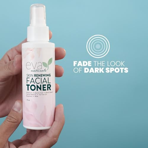 Eva Naturals Witch Hazel Face Toner Dry/Sensitive/Acne/Oily Skin Hydrating Toner (4Oz)