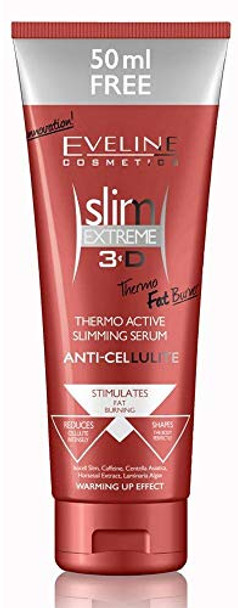 Eveline Slim Extreme 3D Thermo Active Slimming Serum Anticellulite Fat Burner 8.45 Fluid Ounce