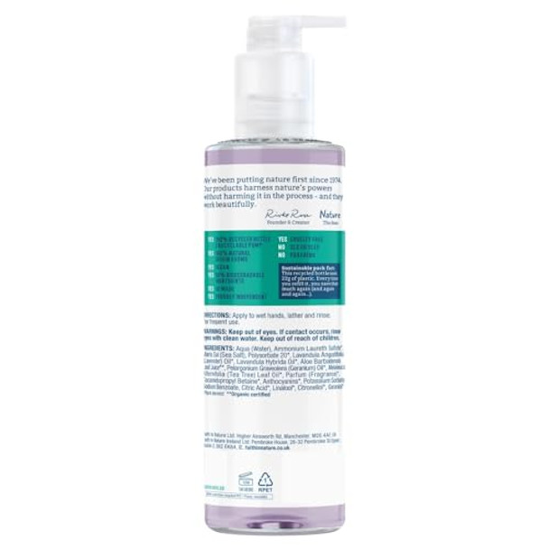 Faith In Nature Natural Lavender And Geranium Liquid Hand Wash Relaxing Vegan And Cruelty  No Sls Or Parabens 400 Ml