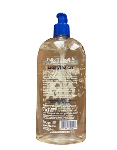Fruit Of The Earth Aloe Vera 100% Gel 24 Oz (Pack Of 3)