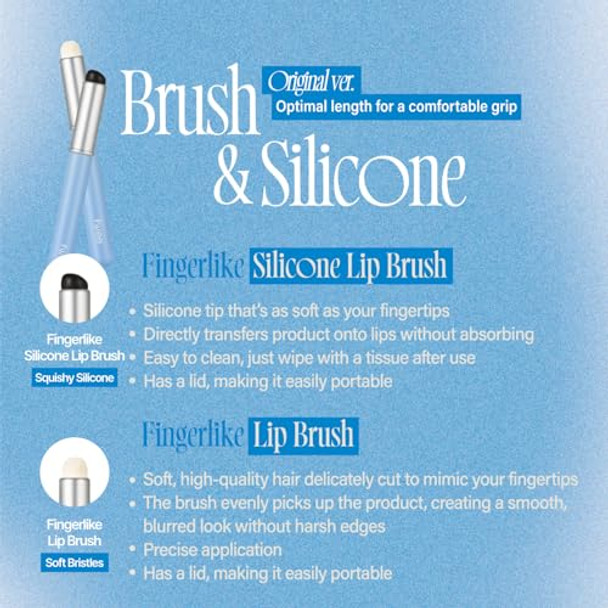Fingerlike Silicone Lip Brush Multipurpose Makeup Blending Brush With Lid Fingerlike Silicone Lip Brush Multipurpose Makeup Blending Brush With Lid