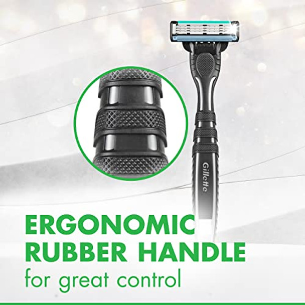 Gillette Mach3 Sensitive Razors For Men Men’S Disposable Razors Pivoting Head For Close And Comfortable Shave 10 Count