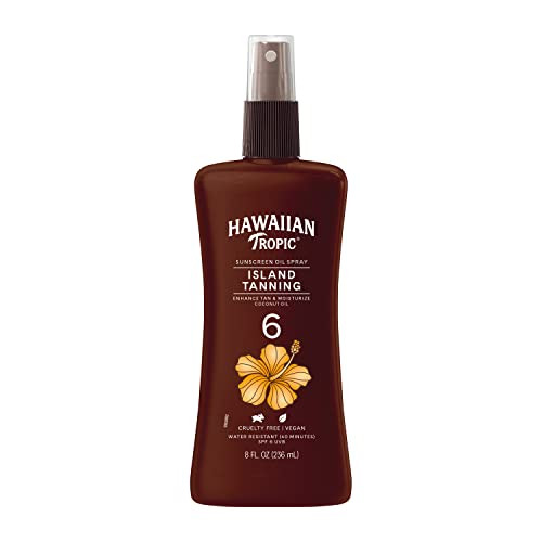 Hawaiian Tropic Island Tanning Oil Spray Spf 6 & Banana Boat Sport Ultra Lip Balm Spf 50 Twin Pack