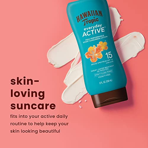 Hawaiian Tropic Everyday Active And Sheer Touch Ultra Radiance Sunscreen Lotions Spf 15 8Oz
