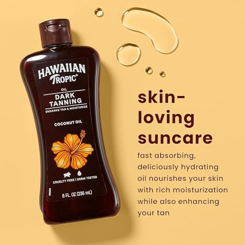 Hawaiian Tropic Dark Tanning Oil 8 Ounce (235Ml) (6 Pack)