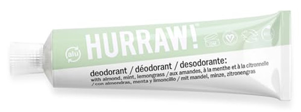 Hurraw Balmunder Deodorant (Almond Mint Lemongrass): Make A Pit Stop A Nongreasy Gentle Balmlike Cream That Works. Organic. Vegan. Body Odor Control For Underarms Cracks Toes. Made In Usa. 1Oz
