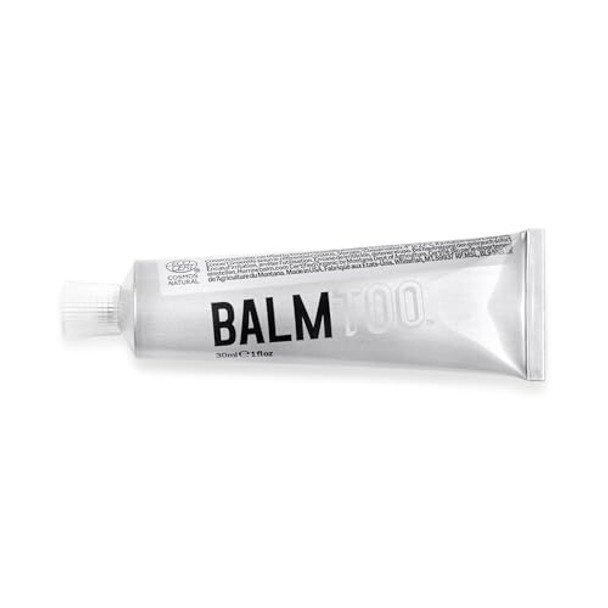 Hurraw Balmtoo Squeezable Balm Unscented: Thick And Ultramoisturizing For Anywhere Application. Body Face Lips Neck Fingers Toes. 1 Tube = 7 Sticks Of Lip Balm. Natural Organic. Made In Usa