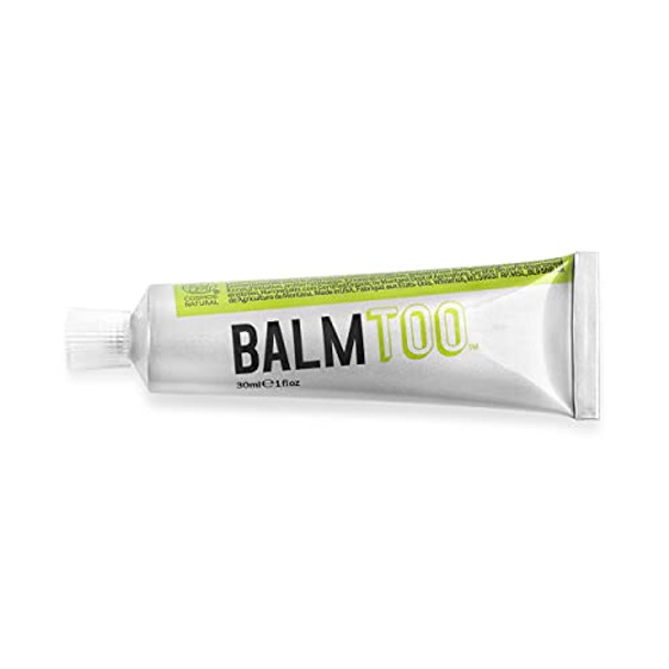 Hurraw Balmtoo Squeezable Balm Lemon Balm Coconut Pulp: Ultramoisturizing. Anywhere Application. Body Face Lips Neck Fingers Toes. 1 Tube = 7 Sticks Of Lip Balm. Natural Organic. Made In Usa