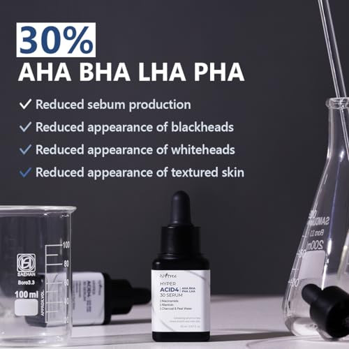 Isntree Hyper Acid 4 (Aha Bha Pha Lah) 30 Serum 20Ml Washoff Serum Gentle Chemical Exfoliant Korean Skincare