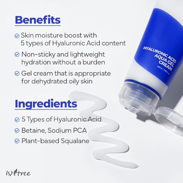 Isntree Hyaluronic Acid Aqua Gel Cream 100Ml 3.38 Fl Oz + Onion Pair Sunscreen 50Ml 1.69 Fl Oz
