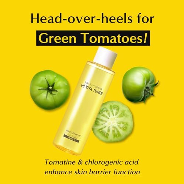 It'S Skin Power10 Formula Vc Vita Toner Green Tomato Face Toner Korean Skincare Niacinamide Brightening Toner K Beauty Vitamin C Toner For Face 6.76 Fl Oz