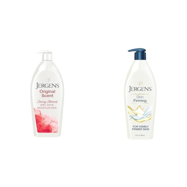 Jergens Original Scent Dry Skin Lotion Body And Hand Moisturizer For Long Lasting Skin Hydration & Skin Firming Body Lotion For Dry To Extra Dry Skin Skin Tightening Cream With Collagen