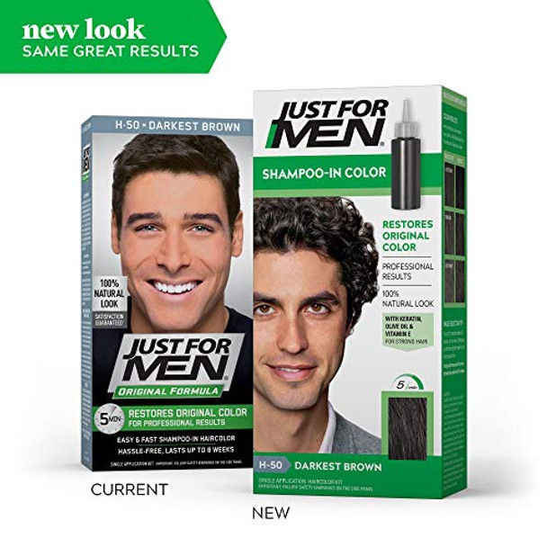Just For Men Hair Color H50 Darkest Brown 1 Each (Pack Of 12)