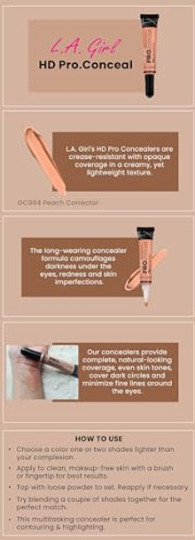 L.A. Girl Pro Conceal Hd Concealer 994 Peach Corrector