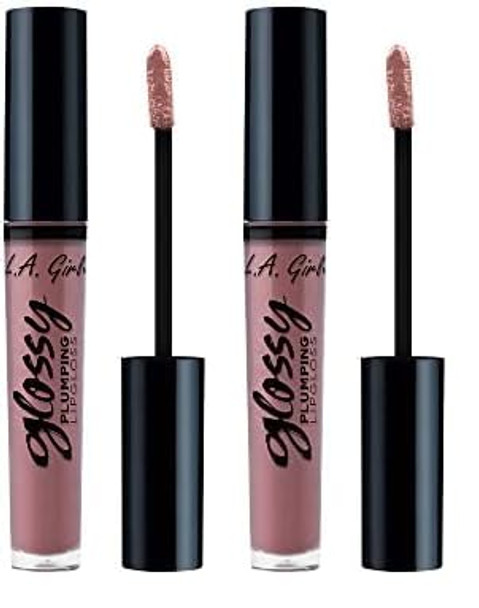 L.A. Girl Glossy Plumping Lipgloss Plush Glg922 (Pack Of 2)