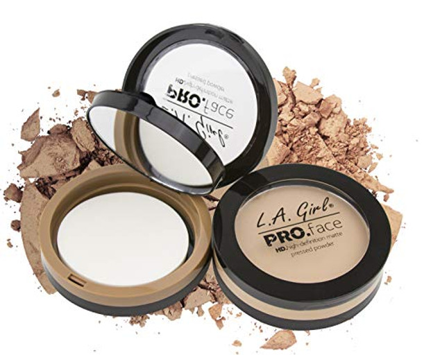 L.A. Girl Pro.Face Matte Pressed Powder Classic Ivory Gpp602 (Pack Of 3)