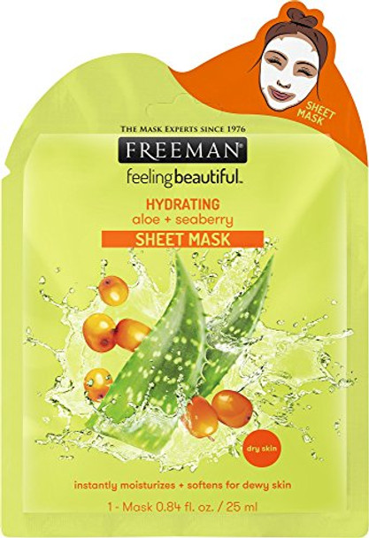 Feeling Beautiful Hydrating Aloe & Seaberry Sheet Mask By Man 0.84 Oz (48125)