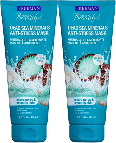 Man Antistress Clay Facial Mask With Dead Sea Minerals Balancing And Clearing Beauty Face Mask 6 Oz 2 Pack