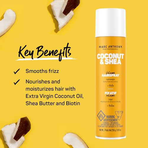 Marc Anthony Coconut Oil Volume Hairspray Basic 8.8 Ounce